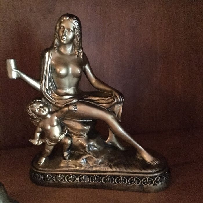 Elegante-statueta expresiva din rasi-clopotel alama-Italia