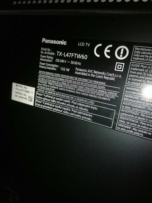tv smart panasonic TX-L47FTW60 47 inch  cu defect la display