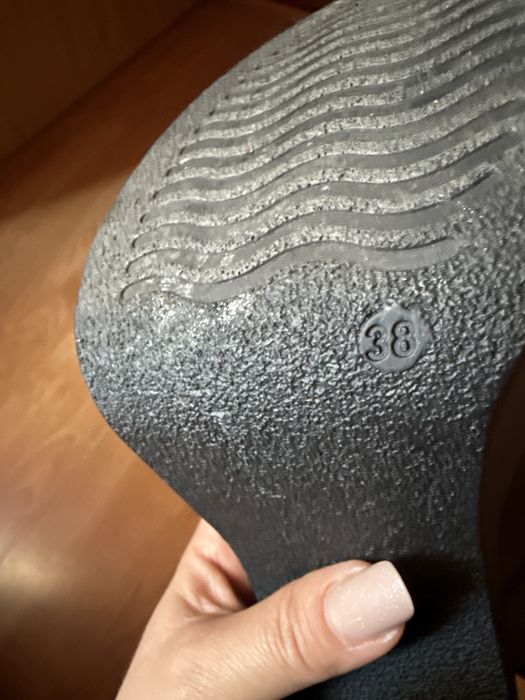 Sandale dama din piele cu toc masiv Gryxx