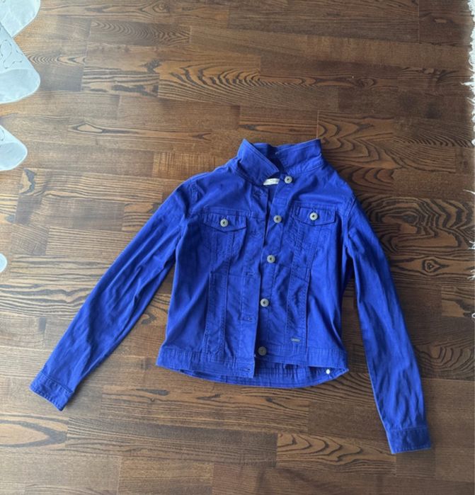 Jachetă din denim- albastru intens
