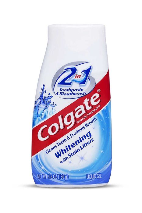 Pasta de dinți albire 2 in 1 Colgate apa de gura și pasta de dinți