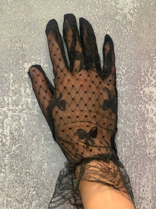 Перчатки кружевные карнавальные