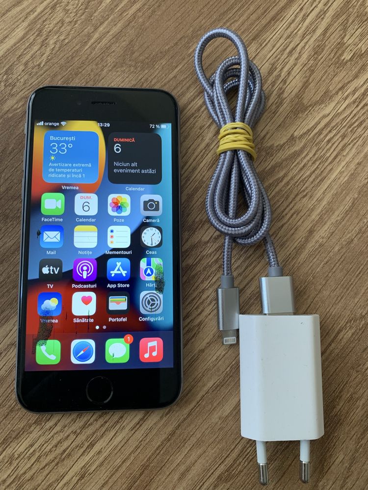 Telefon Apple iPhone 6S perfect functional vine cu incarcator si cablu