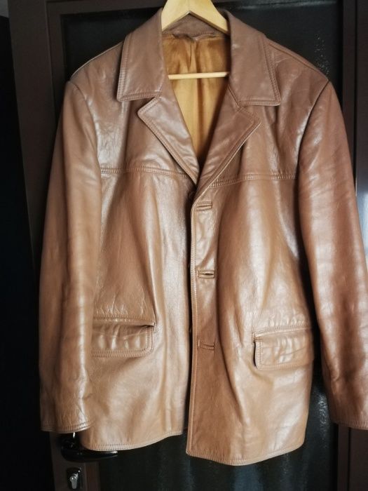 vand geaca piele naturala impecabila XL
