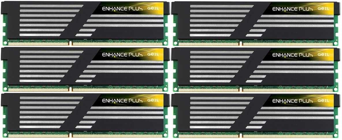 RAM 24GB 6x4gb GeIL Enhance Plus 1600Mhz DDR3 1366 X58