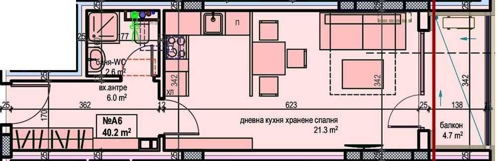 Дава се под наем Едностаен апартамент в Поморие - 50 кв.м за 57150 € - Снимка #1