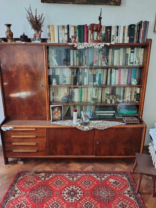 Donez mobila(biblioteca, vitrina).