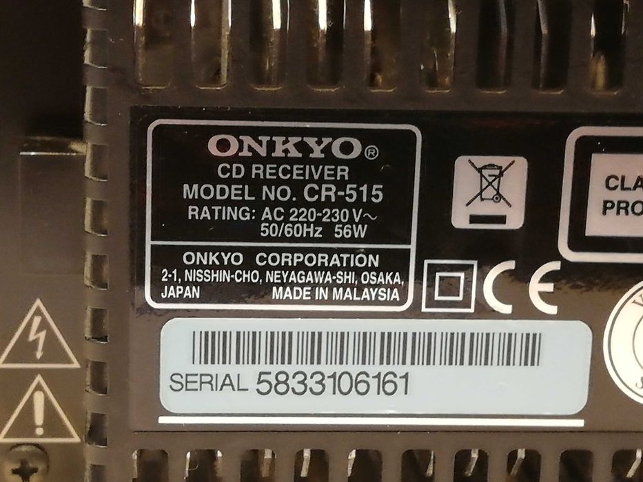 Combina ONKYO CR-515 (CD/Tuner/Amplif/Boxe/Telecomanda) - Impecabila
