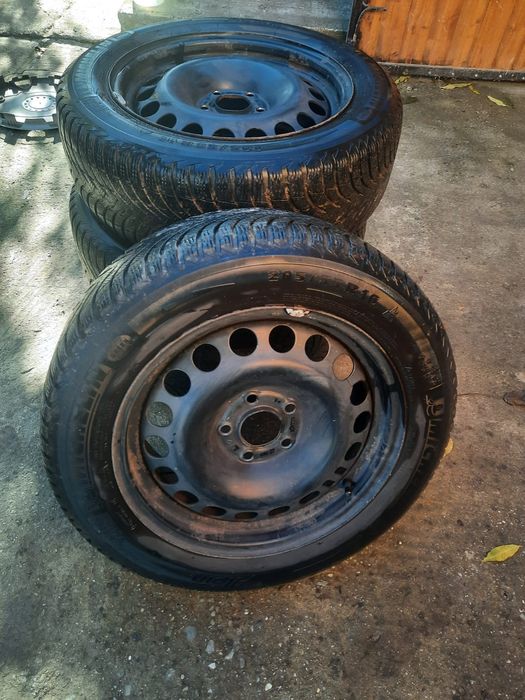 Jante, roti cu anvelope, cauciucuri  Michelin 205 55 R 16  M+S