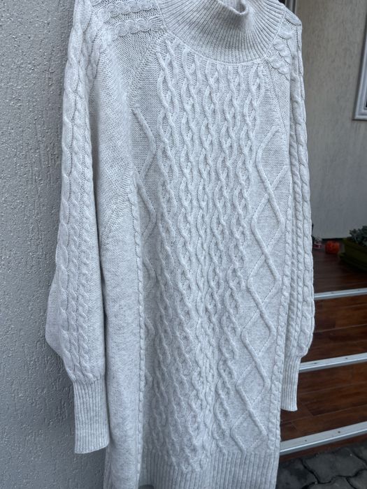 Rochie tricotatat crem