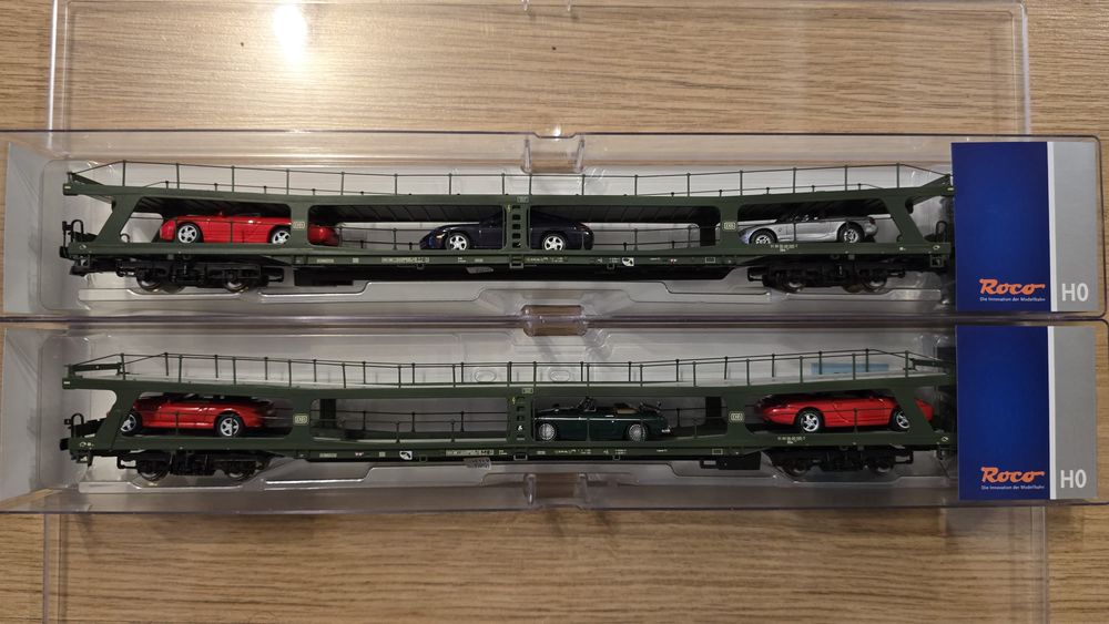 Vagoane transport auto Roco, trenuri electrice, scara HO