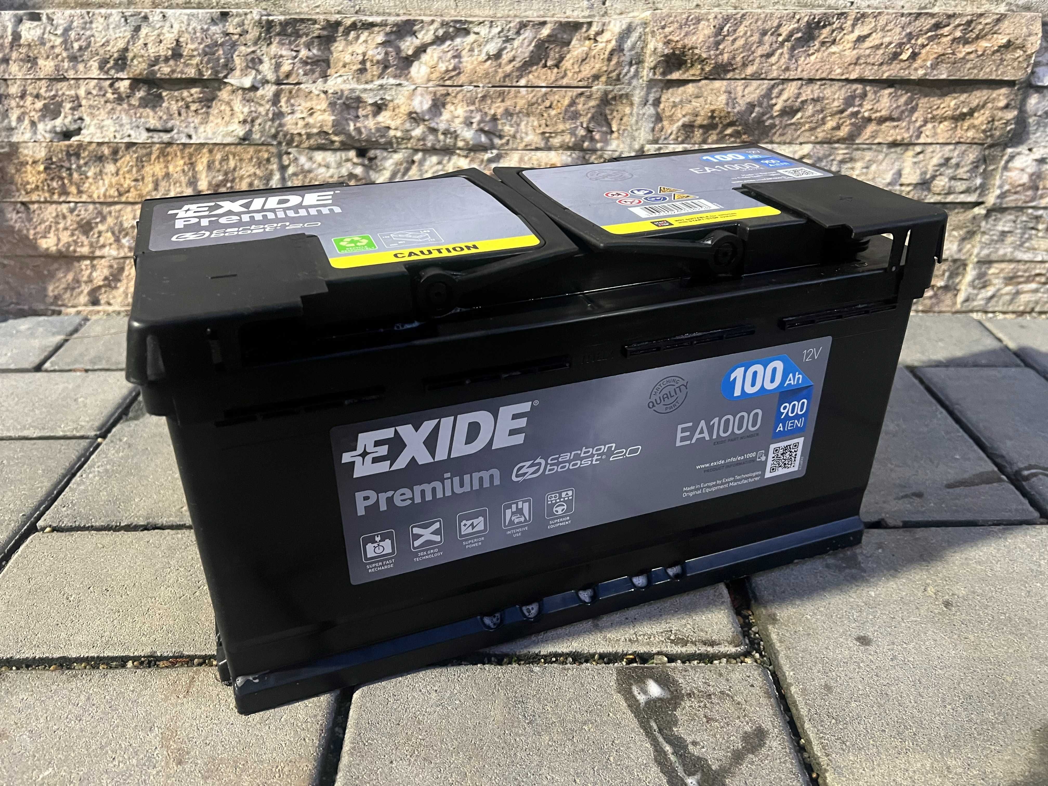Baterie acumulator auto EXIDE Premium 100Ah 12V 900A EA1000 noua 2023