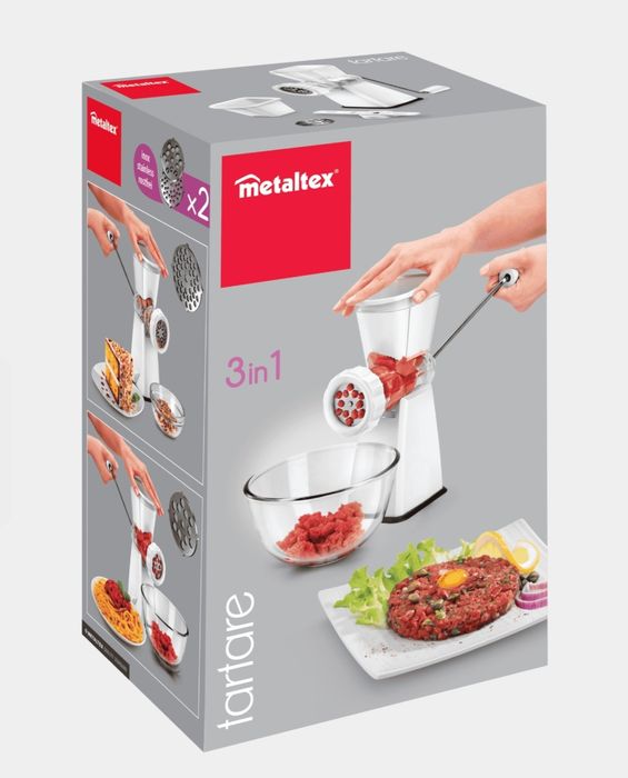 Месомелачка Metaltex Tartare, ABS корпус/Дискове от неръждаема стомана