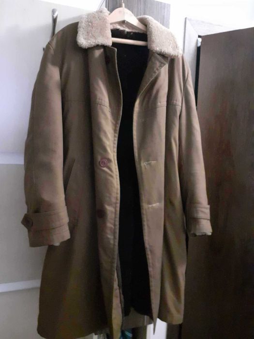 Дебела зимна шуба / палто с агнешка кожа