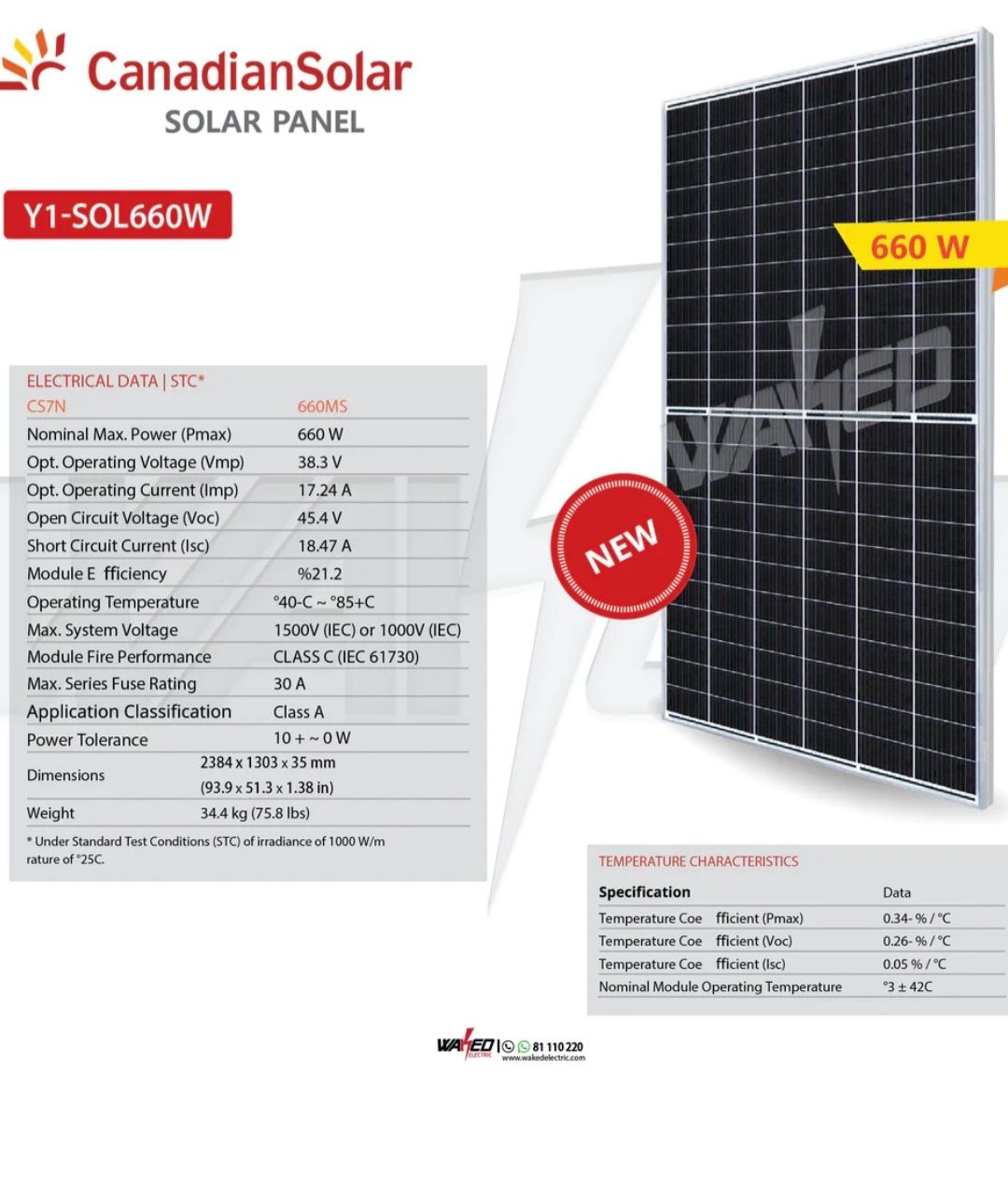 Panouri fotovoltaice solare Canadian Solar 660 w