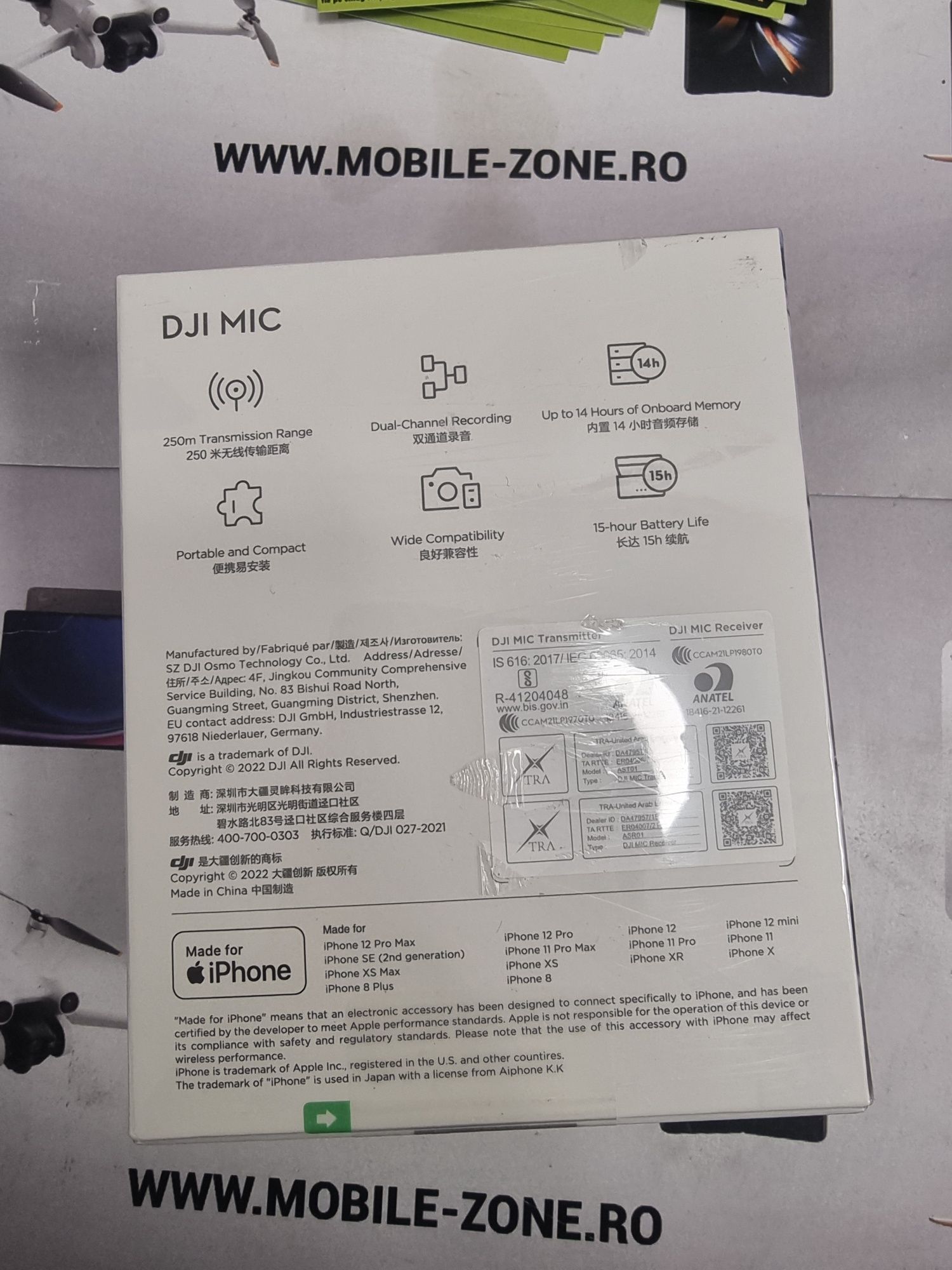 Mobile-Zone Kit Microfon Wireless Dji Mic dual channel