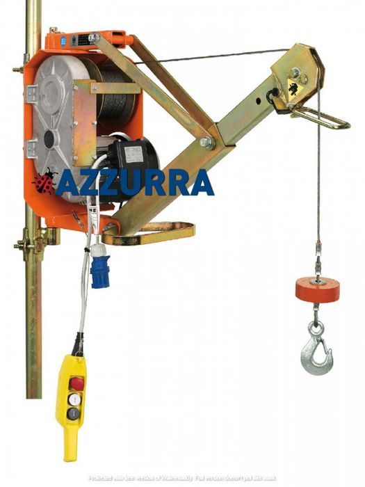 PALAN ELECTRIC cu brat  EXTENSIBIL 300 kg Italia Scripete electric