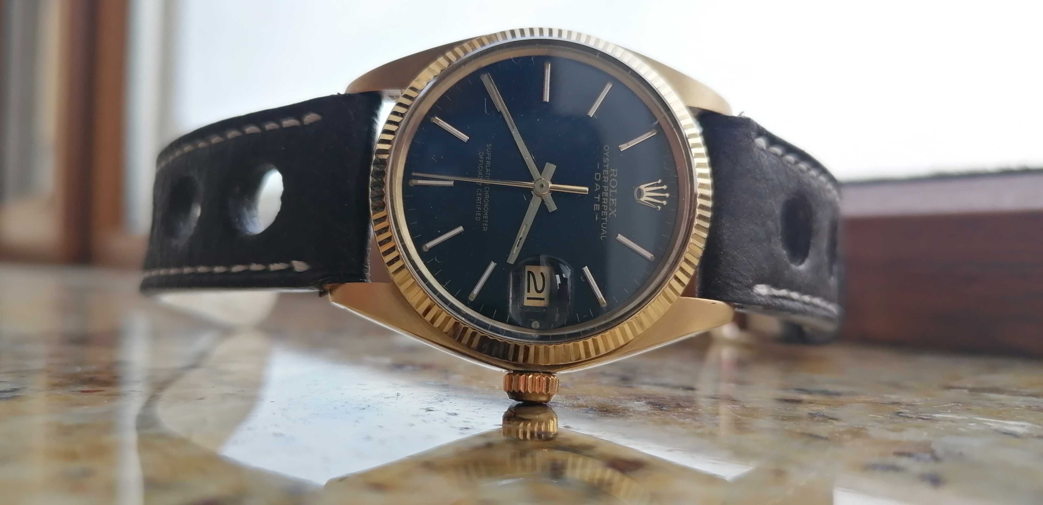 Rolex Oyster Perpetual Date Aur masiv 14kt