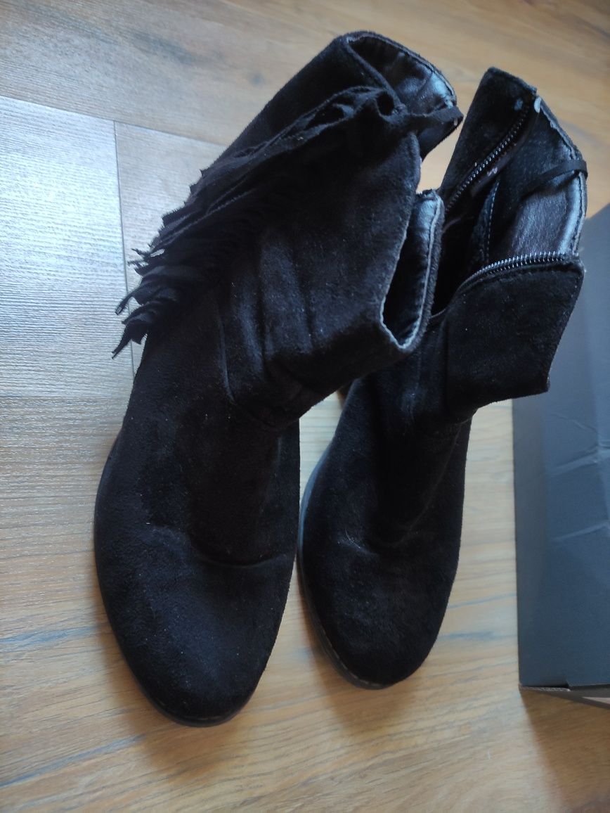 Botine/ghete negre 38