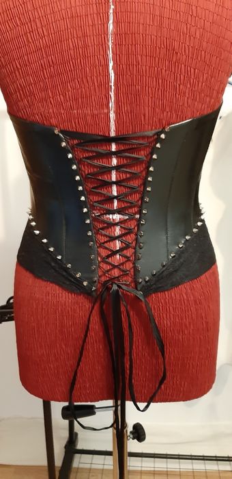 Corset ska punk,gothic,piele ecologica