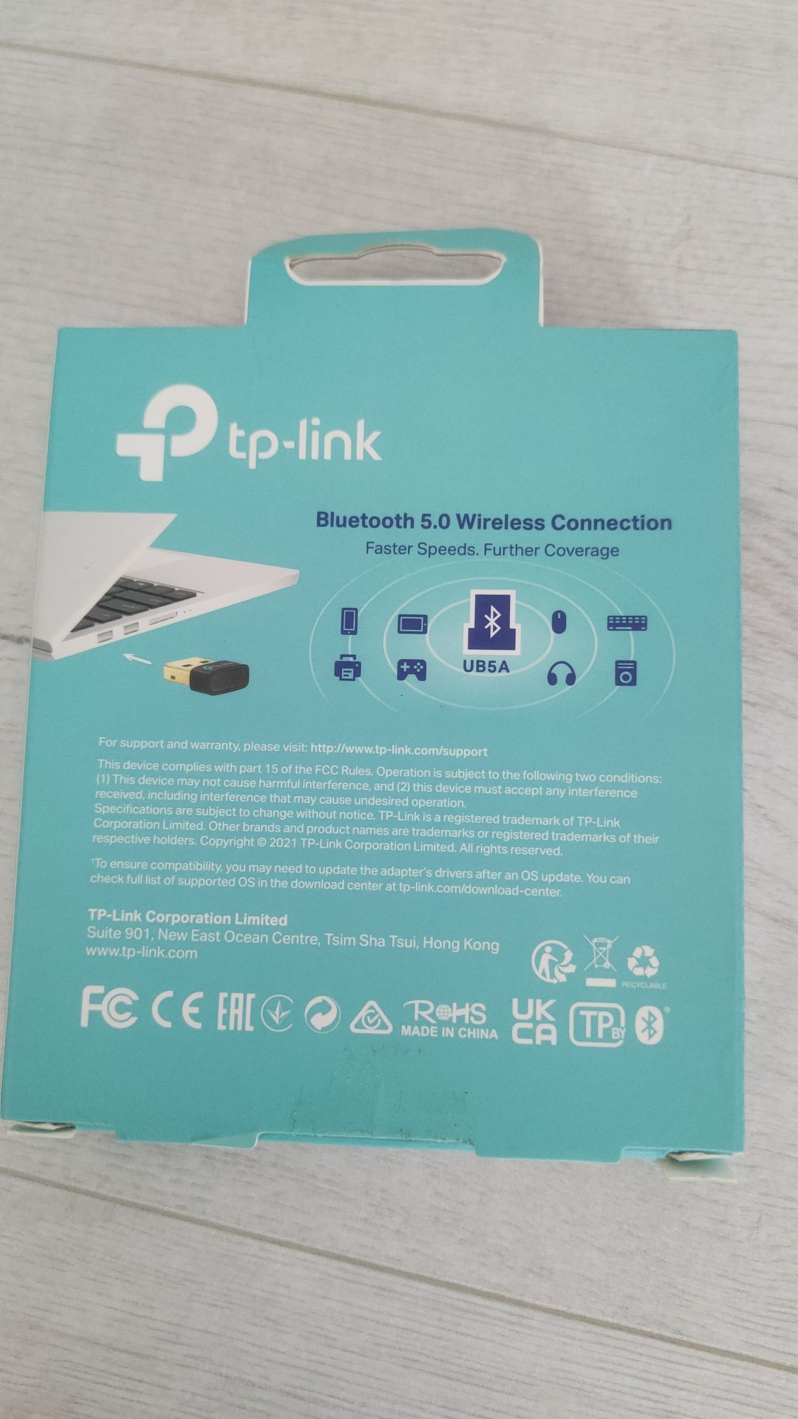 Adaptor TP-LINK UB5A, Bluetooth 5.0 Nano