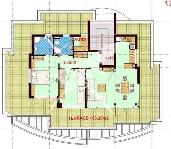 Тристаен апартамент в Слънчев бряг 91191
