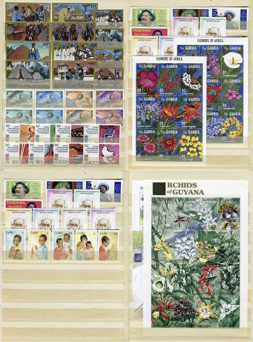 Албум KaBe A5 с над 400 чисти марки (MNH) африкански държави и 7 блока