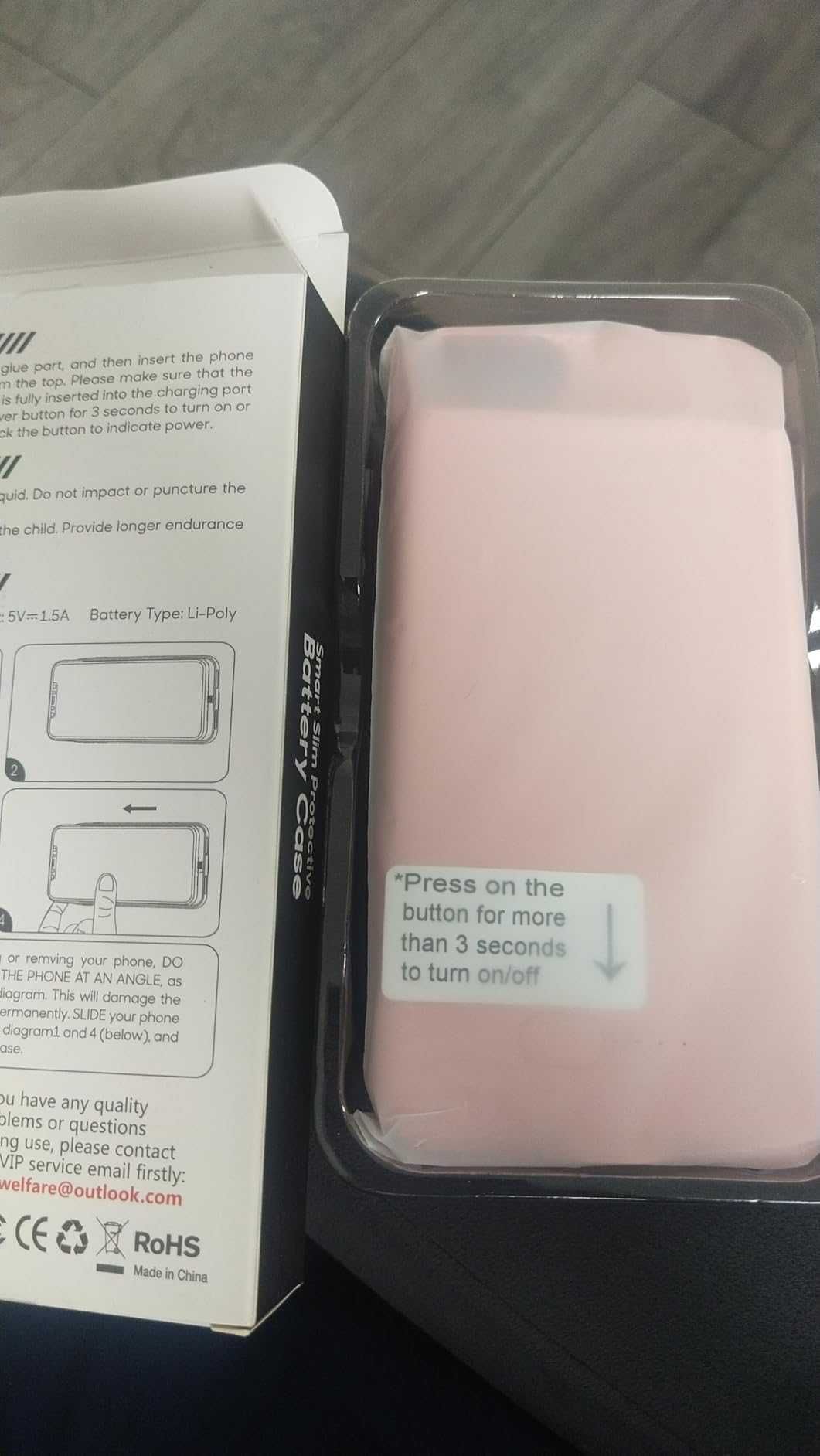 Кейс с батерия BOPPS за iPhone 8/7/6s/6/SE (2022/2020) - 4.7”, 6000mAh