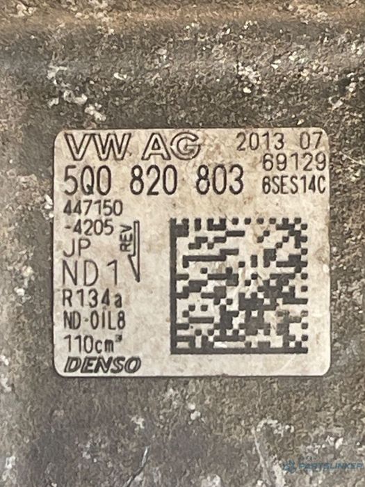 Compresor  AC SKODA RAPID II NH3 2012 - >, VOLKSWAGEN GOLF VII 5G1, BE1 2012 - >1.2TSI CJZ  5Q0820803