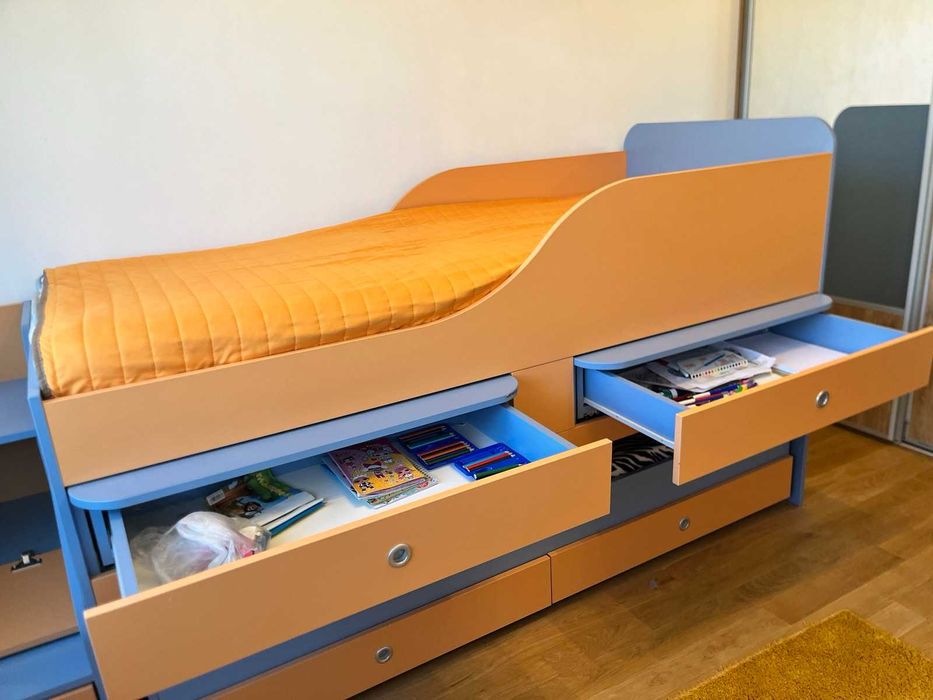 Детско двуетажно разтегателно легло СТЕМАР