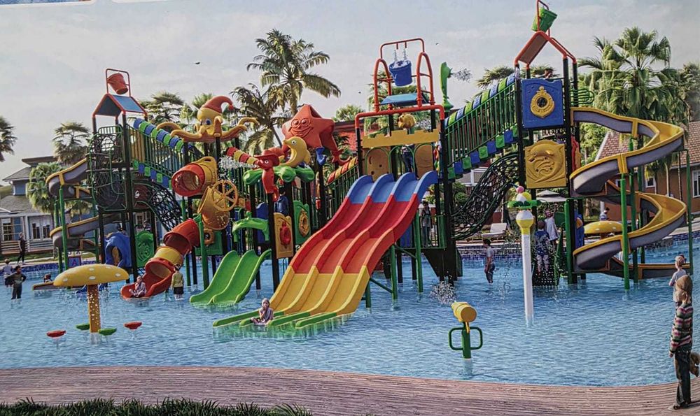 Tobogan piscina / Tobogane modular exterior / parcuri / gradina