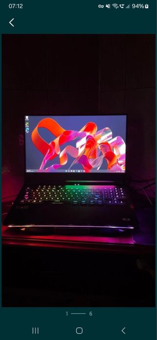 Laptop gaming ASUS ROG STRIX G17 RTX 3080(16GB VRAM) ,32GB RAM