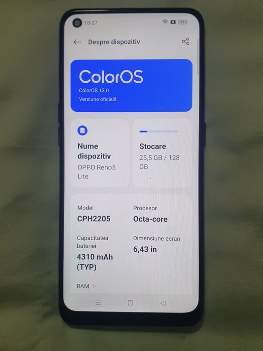 Oppo Reno 5 Lite.