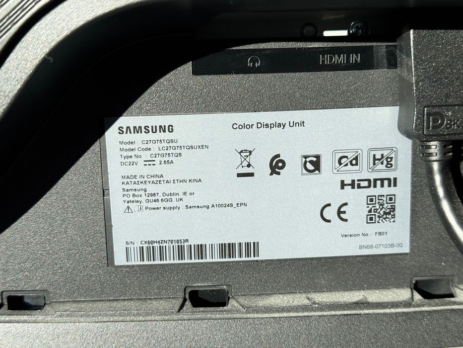 Монитор Samsung Odyssey G7