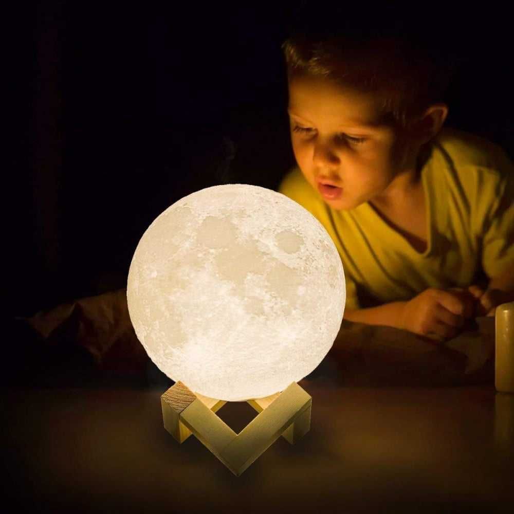 3D LED Луна 880ml Арома дифузер,нощна лампа,овлажнител на въздух,декор