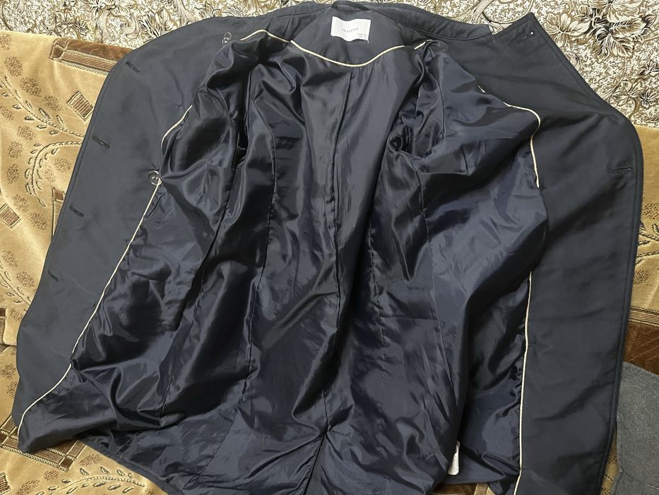 Тренч Reserved синий EU 38