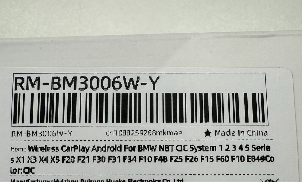 Carplay dedicat BMW/CIC + camera 4k