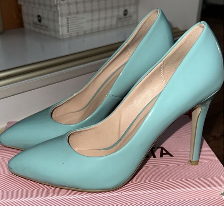 Туфли тиффани лакированные каблук 8 см