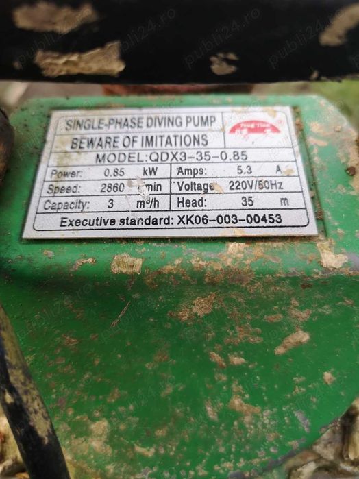 Pompa de fantana,cama