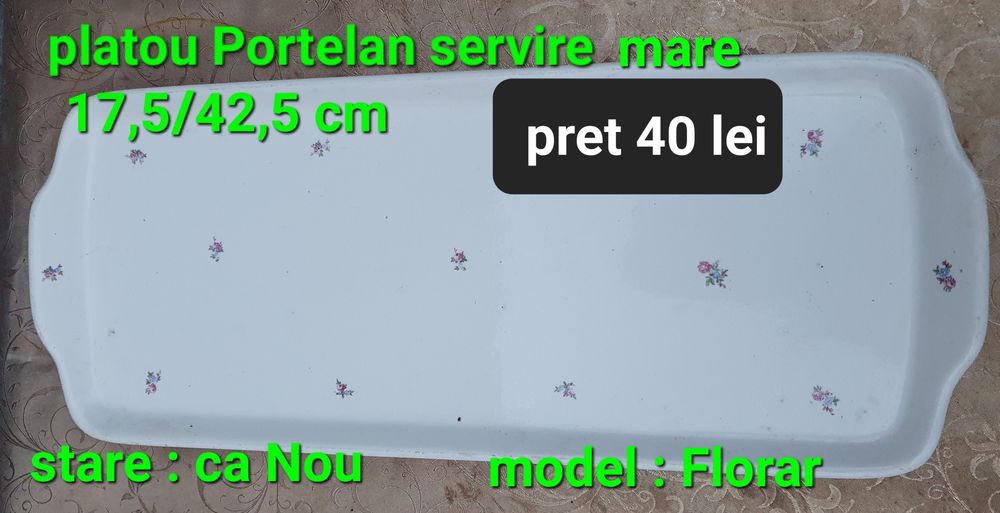 Platou mare  Portelan marcat
