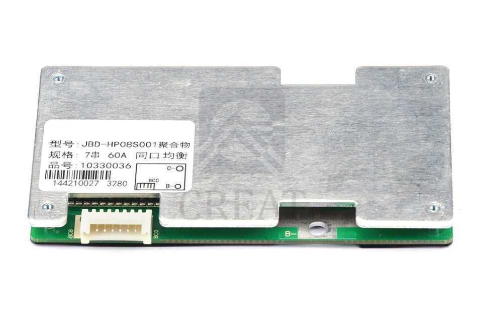 BMS 7S- 24V (29,4V) - 60A litiu-ion - port comun incarcare/descarcare