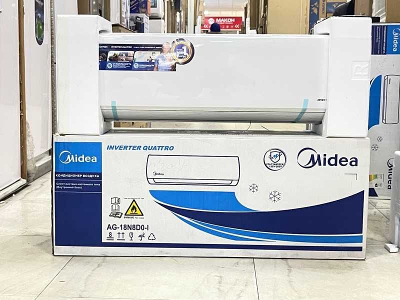 Кондиционер Midea 12” — инвертор, со склада, доставка и установка