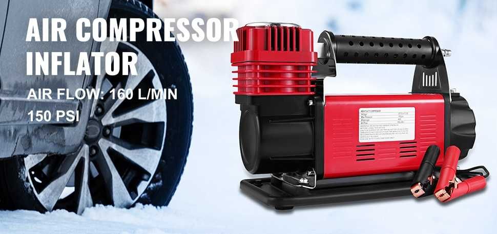 Compresor Auto Off Road Portabil 160 litri pe minut - 150 PSI 12V