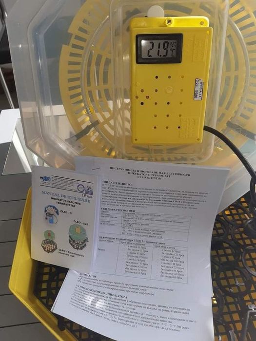 Инкубатори автоматични полуавтоматични ръчни с влагомер ваничка темпер