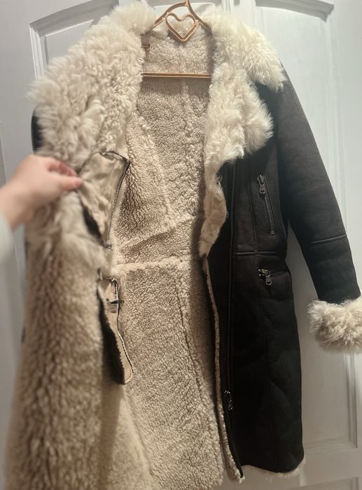 Дамско палто естествена кожа