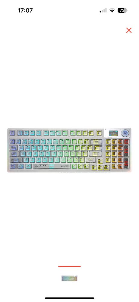 Клавиатура Aula F98 Pro белый