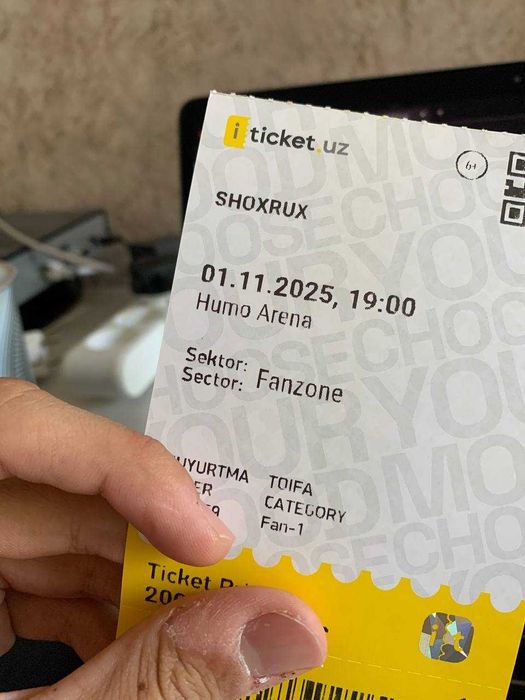 Fanzona Shoxrux konsertiga 2 ta