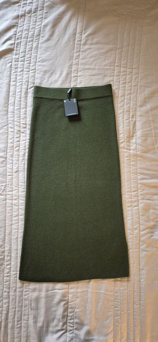 Fustă midi Massimo dutti, din lână, marime XS