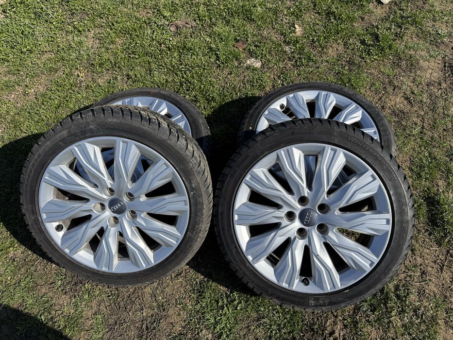 Jante Audi originale 225x45 r18 cu anvelope iarna noi