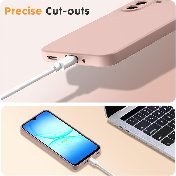 Матов силиконов кейс за samsung galaxy a17 - розов